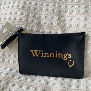 Radley London Leather Card Holder w/ tag, dust bag, and witty